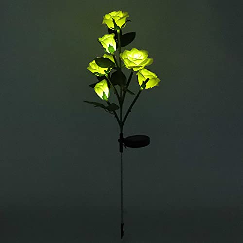 SOLUSTRE 1stk Sonnenlicht Solarblumenlichter Solarblumen Garten Solar-gartenrosenlampe Solar Gartenlicht Blumen Solarleuchten Für Den Garten Solarlicht Draussen Pflanzenlicht Plastik von SOLUSTRE