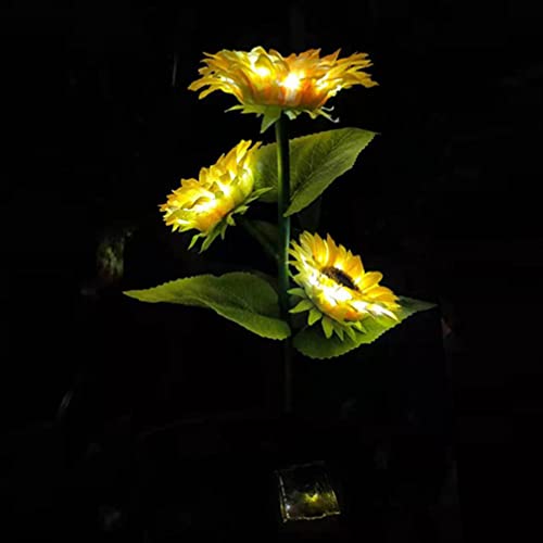 SOLUSTRE 1stk Sonnenlicht Solar-led-leuchten Blumen Solarlichter Garten Led-dekor Solarprojektorlampe Solarlampe Sonnenblumen-solarlampe Solarblumen Garten Laterne Plastik Draussen von SOLUSTRE