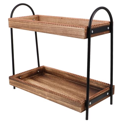 SOLUSTRE Stöckiger Holz-Organizer für Badezimmer und Küche Stabiles Aufbewahrungsregal mit Hoher Tragfähigkeit Multifunktionales Ablagefach für Lotion Kosmetik Gewürze und Toilettenartikel SOLUSTRE Stöckiger Holz-Organizer für Badezimmer und Küche Stabiles Aufbewahrungsregal mit Hoher Tragfähigkeit Multifunktionales Ablagefach für Lotion Kosmetik Gewürze und Toilettenartikel von SOLUSTRE