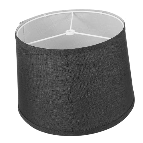 SOLUSTRE Stoff Lampenschirm Abnehmbar Tischlampe Lampenabdeckung Schwarz für Wohnzimmer Schlafzimmer Dekorativ und Einfach zu Montieren SOLUSTRE Stoff Lampenschirm Abnehmbar Tischlampe Lampenabdeckung Schwarz für Wohnzimmer Schlafzimmer Dekorativ und Einfach zu Montieren von SOLUSTRE