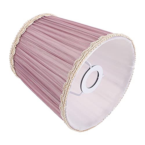SOLUSTRE Stoff Lampenschirm E14 Stoff Lampenabdeckung Helllila Schutzhülle für Tischlampe Schreibtischlampe Wandleuchte Pendelleuchte Deckenleuchte Hotel Zuhause Dekoration deckenlampen led von SOLUSTRE