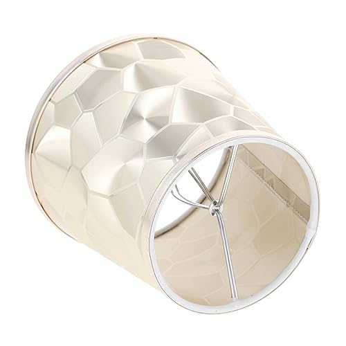 SOLUSTRE Stoff Lampenschirm für Tisch und Stehlampen Geometrisch Goldfarbener Lampenschirm aus Leichter Einfach zu Installierender für Wohnzimmer und Schlafzimmer Dekoratives Lampenzubehör SOLUSTRE Stoff Lampenschirm für Tisch und Stehlampen Geometrisch Goldfarbener Lampenschirm aus Leichter Einfach zu Installierender für Wohnzimmer und Schlafzimmer Dekoratives Lampenzubehör von SOLUSTRE