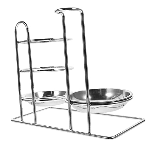 SOLUSTRE Suppenkellenhalter Löffelablage mit Abtropffunktion Platzsparender Besteck und Essstäbchenhalter für Küchenarbeitsplatte Robust und Leicht zu Reinigen Küchenzubehör für Alltag von SOLUSTRE