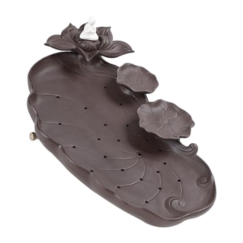 SOLUSTRE Teetablett mit Wasserablauf Stilvoller Teekannenhalter für Gongfu Teezeremonie Robustes Multifunktionales Serviertablett Praktisches Drainage Design für Haushalt und Teeliebhaber SOLUSTRE Teetablett mit Wasserablauf Stilvoller Teekannenhalter für Gongfu Teezeremonie Robustes Multifunktionales Serviertablett Praktisches Drainage Design für Haushalt und Teeliebhaber von SOLUSTRE