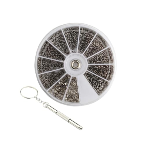 SOLUSTRE Teiliges Brillen Reparatur Set mit Uhrenschrauben und Präzisions Schraubendreher Werkzeug für Rahmenlose Sonnenbrillen und Brillengestelle Einfache Heimreparatur Langlebig und SOLUSTRE Teiliges Brillen Reparatur Set mit Uhrenschrauben und Präzisions Schraubendreher Werkzeug für Rahmenlose Sonnenbrillen und Brillengestelle Einfache Heimreparatur Langlebig und von SOLUSTRE