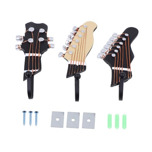 SOLUSTRE Teiliges Musikdesign Gitarre und Violine aus Metall und Resin Kompakt Multifunktional Platzsparend zur Wandmontage für Kleidung Mäntel und Accessoires von SOLUSTRE
