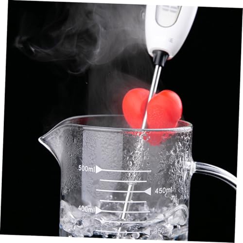 SOLUSTRE Thermometer Clip Herzförmig Rot Thermometerhalter für Milch und Süßwaren Multifunktionaler Thermometer Sonde Klemmen für Kochen Backen und Kerzenherstellung Leicht und Kompakt von SOLUSTRE