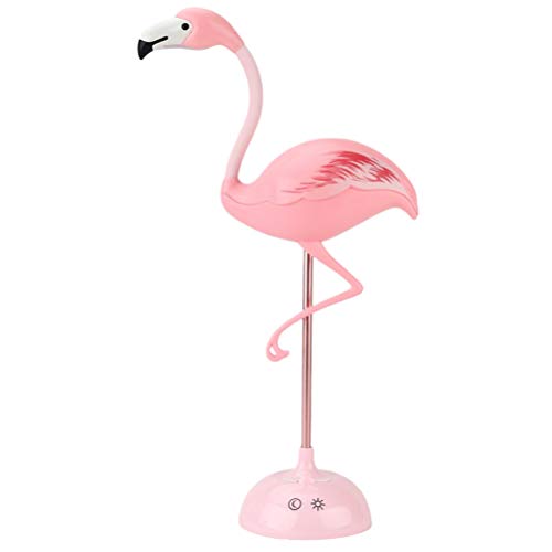 SOLUSTRE Tischlampe, Flamingo Shape Nachtlichtlampe Tischleuchte Tragbare USB wiederaufladbare Nachtlampe von SOLUSTRE