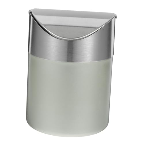 SOLUSTRE Tischmülleimer mit Deckel Moderner Abfalleimer für Büro und Zuhause Kompaktes Design Geruchsarm Praktischer Abfallbehälter für Arbeitsplatte Champagnerfarben SOLUSTRE Tischmülleimer mit Deckel Moderner Abfalleimer für Büro und Zuhause Kompaktes Design Geruchsarm Praktischer Abfallbehälter für Arbeitsplatte Champagnerfarben von SOLUSTRE