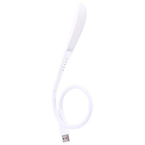 SOLUSTRE 1stück Mini Nachtlicht Usb Flexibel Touch Dimmbar Tragbare Buchlampe Für Pc Und Power Bank Weiß Licht Für Nachttisch Batteriebetriebene Lampe Augenschonend Ergonomisches Design von SOLUSTRE