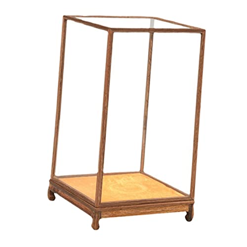 SOLUSTRE Transparente Glasvitrine für Buddha Statue und Vase Multifunktionale Staubschutz Displaybox aus Glatte Oberfläche Integriertes Design Haushalts und Desktop Organizer SOLUSTRE Transparente Glasvitrine für Buddha Statue und Vase Multifunktionale Staubschutz Displaybox aus Glatte Oberfläche Integriertes Design Haushalts und Desktop Organizer von SOLUSTRE
