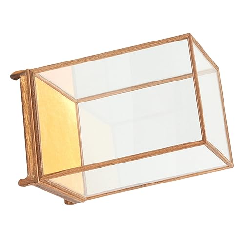SOLUSTRE Transparente Glasvitrine mit Holzrahmen und Stabilem Sockel Staubdichte Aufbewahrungsbox für Antike Modelle und Sammlerstücke Dekorativer Schaukasten für Buddha Figuren und Vasen SOLUSTRE Transparente Glasvitrine mit Holzrahmen und Stabilem Sockel Staubdichte Aufbewahrungsbox für Antike Modelle und Sammlerstücke Dekorativer Schaukasten für Buddha Figuren und Vasen von SOLUSTRE