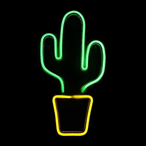SOLUSTRE Transparente Rückwand Mit Kaktus-neon-led-licht Kaktus Neon Licht Zeichen Kaktus Entworfen Neon Licht Wand Led Licht Kaktus Wand Led Kaktus Lampe An Der Wand Montiert Nachtlicht von SOLUSTRE