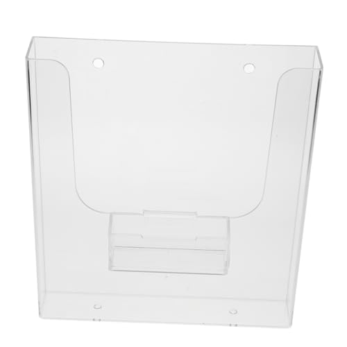 SOLUSTRE Transparenter Wandhalter aus Robuster Wandmontierter Prospekthalter und Ordner Halter für Schreibtisch Stabiler Dokumentenhalter für Broschüren Zeitschriften und Karten SOLUSTRE Transparenter Wandhalter aus Robuster Wandmontierter Prospekthalter und Ordner Halter für Schreibtisch Stabiler Dokumentenhalter für Broschüren Zeitschriften und Karten von SOLUSTRE
