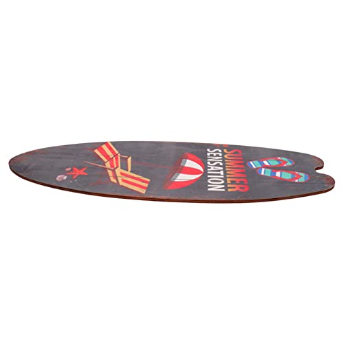 SOLUSTRE Tropisches Surfbrett Holzschild Sommer Bar Dekoration Wanddeko Strand Meer Design für Zuhause Bar Restaurant Thema Holz Schild Blauer Outdoor Strand von SOLUSTRE