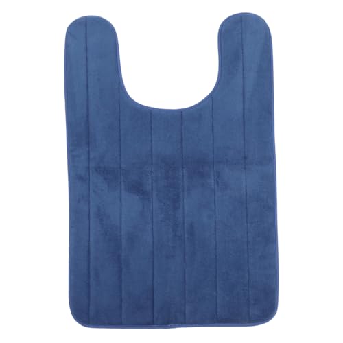 SOLUSTRE U-förmige rutschfeste Wc-bodenmatte aus Weichem Saugfähige Toilettenmatte mit Memory-Schaum Antibakterielle Fußpolsterung für Bad und Wc von SOLUSTRE