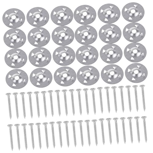 SOLUSTRE Unterlegscheiben Für Schaumstoff-dämmplatten Metall-unterlegscheiben Für Dämmplatten Sortiment Kit Mit Flachen Für Schaumstoffplatten von SOLUSTRE