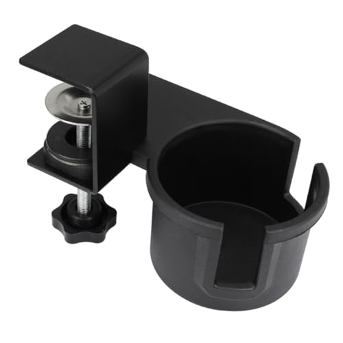 SOLUSTRE Verstellbarer Tisch getränkehalter Clip Drehbar für Schreibtisch Tischkanten Sicherer Halter für Becher Flaschen Tassen und Handy Praktischer Organizer für Büro und Zuhause von SOLUSTRE