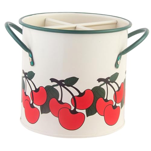 SOLUSTRE Vintage Besteckhalter aus Metall mit Fächern Rustikaler Küchenkorb zur Aufbewahrung von Messer Gabel Löffel und Essstäbchen Platzsparender Utensilienorganizer für Tisch und SOLUSTRE Vintage Besteckhalter aus Metall mit Fächern Rustikaler Küchenkorb zur Aufbewahrung von Messer Gabel Löffel und Essstäbchen Platzsparender Utensilienorganizer für Tisch und von SOLUSTRE