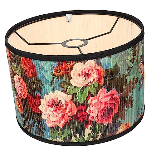 SOLUSTRE Vintage Blumen Lampenschirm aus Deckenleuchte für Schlafzimmer und Wohnzimmer Fassung Einfache Installation Augenschonend und Langlebig von SOLUSTRE