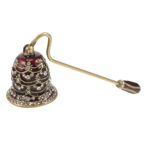 SOLUSTRE Vintage Kerzenlöscher mit Hochwertigen Strasssteinen Stilvolles Kerzenlöschwerkzeug für Sicheres Auslöschen Wiederverwendbar Dekoratives Accessoire für Kerzenliebhaber und von SOLUSTRE