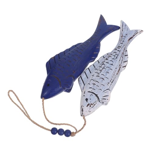 SOLUSTRE Vintage Nautical Holzfisch Wanddeko Handgeschnitztes Holz-hängeornament für Küstenhaus Restaurant Ferienwohnung Mediterrane Küstenkunst Langlebige Meeres Wanddekoration SOLUSTRE Vintage Nautical Holzfisch Wanddeko Handgeschnitztes Holz-hängeornament für Küstenhaus Restaurant Ferienwohnung Mediterrane Küstenkunst Langlebige Meeres Wanddekoration von SOLUSTRE