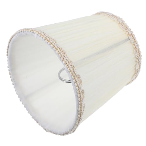 SOLUSTRE Vintage Stoff Lampenschirm Ersatz mit Clip Vielseitig für Kronleuchter Steh Tischlampen Langlebiger Baumwollbezug für Wohnzimmer Schlafzimmer Esszimmer und Flur von SOLUSTRE