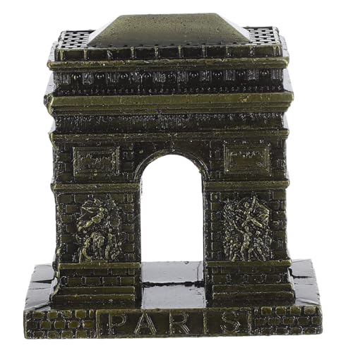 SOLUSTRE Vintage Triumphbogen Modell aus Hochwertiger Legierung Dekorative Architekturskulptur für Büro und Zuhause Stilvolle Desktop Verzierung im Europäischen Retro Design Langlebiges von SOLUSTRE