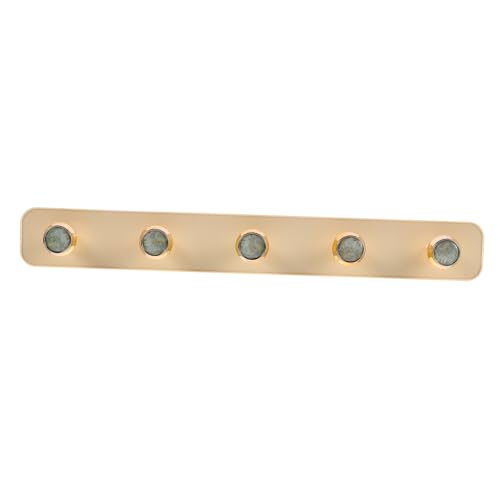 SOLUSTRE Wandmontierter Schlüsselhalter mit Selbstklebenden Haken Fach Organizer für Handtücher Kleidung und Zubehör Platzsparend und Dekorativ für Küche und Bad von SOLUSTRE