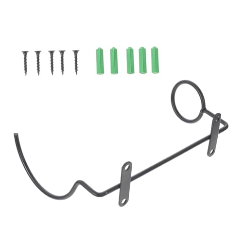 SOLUSTRE Wandmontiertes Weinregal aus Metall Schwarzer Flaschenhalter zum Aufhängen Platzsparende Weinflaschen Aufbewahrung für Zuhause und Bar Moderne Wand Dekoration Flaschen von SOLUSTRE