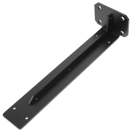 SOLUSTRE Wandregalhalterung Regalträger Schwarz Stabiler Metallstützen für Schwebende Regale für Bücherregale Badezimmer Wohnzimmer und SOLUSTRE Wandregalhalterung Regalträger Schwarz Stabiler Metallstützen für Schwebende Regale für Bücherregale Badezimmer Wohnzimmer und von SOLUSTRE