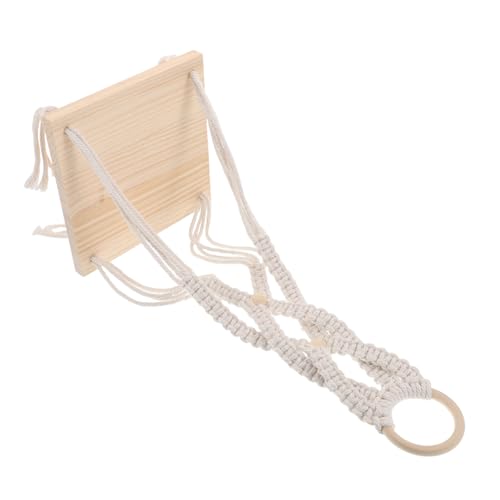 SOLUSTRE Wandteppichregal Eck Schweberegale Boho Wandbehang Gewebter Wandbehang Kreatives Handgefertigtes Gewebtes Hängeregal Für Die Wand Schwebende Regale Für Die Wandecke von SOLUSTRE
