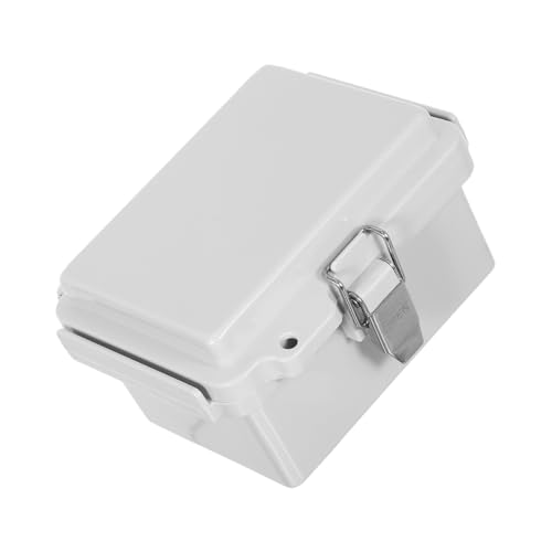 SOLUSTRE Wasserdichte Abs Verteilerkasten mit Edelstahlriegel und Montageplatte Robuste Elektrische Anschlussdose für Außen und Innen Vielseitig für Beleuchtung Solar Bewässerung Router SOLUSTRE Wasserdichte Abs Verteilerkasten mit Edelstahlriegel und Montageplatte Robuste Elektrische Anschlussdose für Außen und Innen Vielseitig für Beleuchtung Solar Bewässerung Router von SOLUSTRE