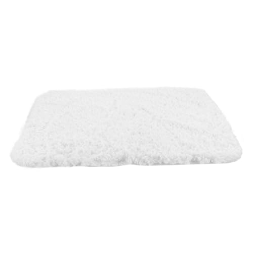 SOLUSTRE Weiche Weiße Badematte rutschfest Saugfähig Schnelltrocknend Waschbarer Badteppich für Badezimmer Dusche Badewanne Sicher für Fußbodenheizung Geeignet von SOLUSTRE