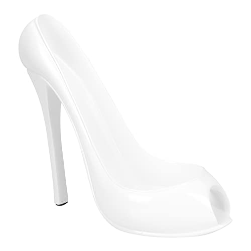 SOLUSTRE Weinflaschenhalter High Heel Design Resin Dekorativer Freistehender Weinflaschenständer für Wohnzimmer Küche Bar Eleganter Weißer Desktop SOLUSTRE Weinflaschenhalter High Heel Design Resin Dekorativer Freistehender Weinflaschenständer für Wohnzimmer Küche Bar Eleganter Weißer Desktop von SOLUSTRE