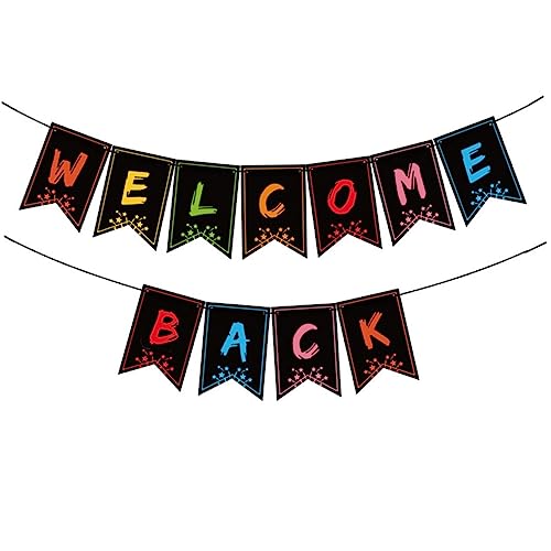 SOLUSTRE Welcome Back Party Banner Rot Dekorative Wimpelkette Aus Premium Für Schulanfang Feier Hausparty Schuljahresstart Deko SOLUSTRE Welcome Back Party Banner Rot Dekorative Wimpelkette Aus Premium Für Schulanfang Feier Hausparty Schuljahresstart Deko von SOLUSTRE