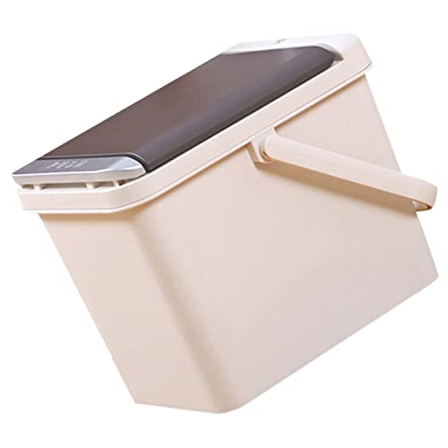 SOLUSTRE Wiederverwendbarer Teereste Infuser Eimer mit Deckel Abfallbehälter für Küche und Büro Lebensmittelecht Einfach zu Reinigen mit Praktischem Sieb Beige SOLUSTRE Wiederverwendbarer Teereste Infuser Eimer mit Deckel Abfallbehälter für Küche und Büro Lebensmittelecht Einfach zu Reinigen mit Praktischem Sieb Beige von SOLUSTRE