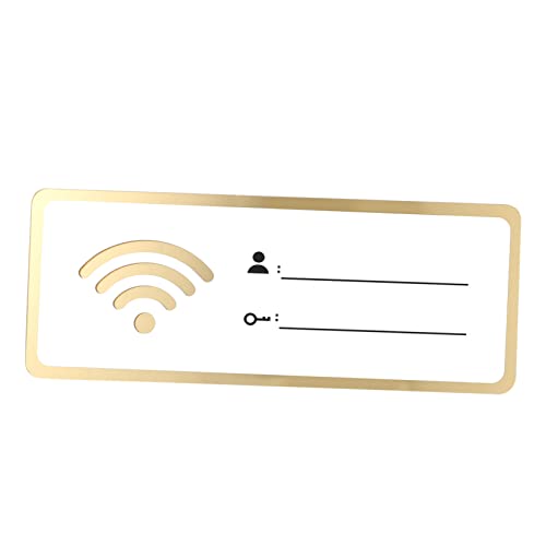 SOLUSTRE Wifi-zeichen Acryl Netzwerkabdeckungsschild Zum Aufkleben Für Hotelshop Mit Wlan-passwortschild Geeignet Für Bereiche Mit Gäste-wlan SOLUSTRE Wifi-zeichen Acryl Netzwerkabdeckungsschild Zum Aufkleben Für Hotelshop Mit Wlan-passwortschild Geeignet Für Bereiche Mit Gäste-wlan von SOLUSTRE