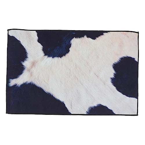SOLUSTRE rutschfeste Bodenmatte mit Kreativer Kuhfell Waschbar Leicht rutschfest Vielseitig Einsetzbar als Badteppich Wohnzimmer und Küchenmatte Sicher und Komfortabel SOLUSTRE rutschfeste Bodenmatte mit Kreativer Kuhfell Waschbar Leicht rutschfest Vielseitig Einsetzbar als Badteppich Wohnzimmer und Küchenmatte Sicher und Komfortabel von SOLUSTRE