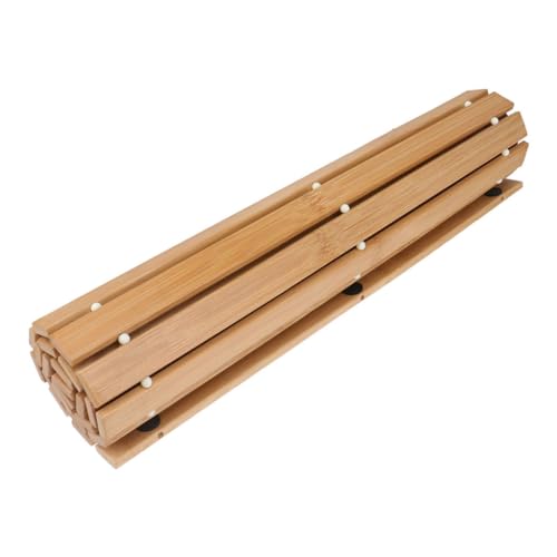 SOLUSTRE rutschfeste Holz Badematte Bodenmatte für Bad und Eingang rutschfeste Türmatte Wasserabweisend Vielseitig Einsetzbar für Bad Schlafzimmer Flur und Büro von SOLUSTRE