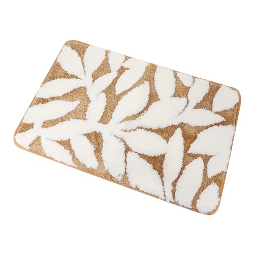 SOLUSTRE rutschfeste Saugfähige Badematte Gepolstert Weiche Bodenmatte mit Blattdesign Waschbarer Badvorleger für Badezimmer Eingangsbereich und Dusche Rutschfester Teppich SOLUSTRE rutschfeste Saugfähige Badematte Gepolstert Weiche Bodenmatte mit Blattdesign Waschbarer Badvorleger für Badezimmer Eingangsbereich und Dusche Rutschfester Teppich von SOLUSTRE