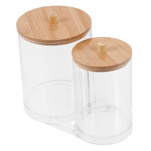 SOLUSTRE und Holz Kosmetiktuchbox mit Deckel Langlebiger Baumwollpad Organizer Stilvolle Aufbewahrungsbox für Wattepads und Wattestäbchen Kompakt für Badezimmer und Schminktisch SOLUSTRE und Holz Kosmetiktuchbox mit Deckel Langlebiger Baumwollpad Organizer Stilvolle Aufbewahrungsbox für Wattepads und Wattestäbchen Kompakt für Badezimmer und Schminktisch von SOLUSTRE