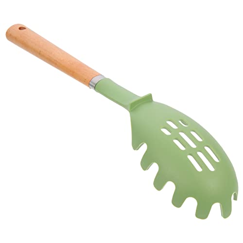 Silikon Spaghettilöffel mit Holzgriff Multifunktionaler Nudellöffel Hitzebeständig zum Servieren von Pasta Langlebig und Perfektes für Kochliebhaber Silikon Spaghettilöffel mit Holzgriff Multifunktionaler Nudellöffel Hitzebeständig zum Servieren von Pasta Langlebig und Perfektes für Kochliebhaber von SOLUSTRE