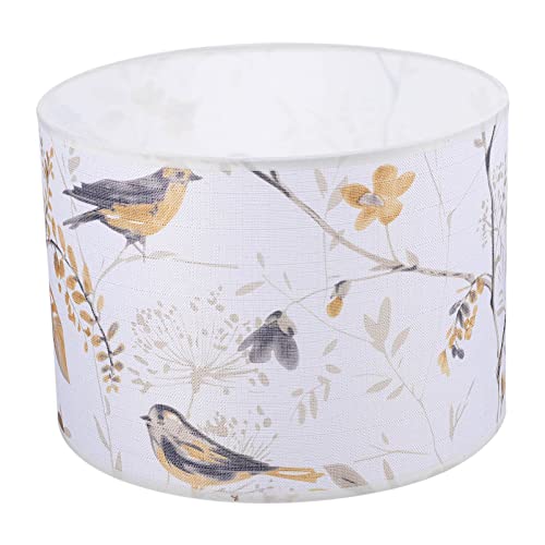 SOLUSTRE Tuch Lampenschirm Vogel Muster Lampenschirm E27 Basisleuchte Abdeckungen Floral Tischlampe Abdeckung Trommellampenschirm für Home Schreibtisch Nachttisch Light Schlafzimmer SOLUSTRE Tuch Lampenschirm Vogel Muster Lampenschirm E27 Basisleuchte Abdeckungen Floral Tischlampe Abdeckung Trommellampenschirm für Home Schreibtisch Nachttisch Light Schlafzimmer von SOLUSTRE