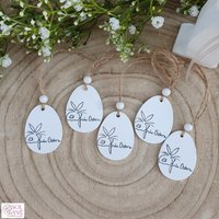 5Er Set Osteranhänger "Frohe Ostern" Aus Holz - Geschenkanhänger Ostern Deko Ostereier 5Er Set Osteranhänger "Frohe Ostern" Aus Holz - Geschenkanhänger Ostern Deko Ostereier von SOLYVEshop