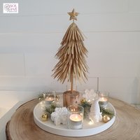Großer Deko Tannenbaum Aus Metall Oder Adventskranz Set Mit Tablett von SOLYVEshop