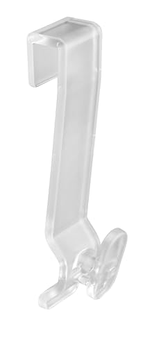 SOMA Duschkabinenhaken Transparent 8 mm 4er Set aus hochwertigem Kunststoff von SOMA