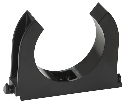 SOMA Rohrclip aus Kunststoff, schwarz, 50 mm, 9 Stück, Klemmschelle, Rohrklemme von SOMA