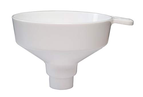 SOMA Kunststofftrichter mit integriertem 125 µm Siebfilter - Ideal für präzise Flüssigkeitsfiltration in Küche, Labor und Hobbybrauen von SOMA