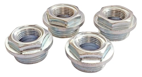 SOMATHERM FOR YOU, 601520704, Kit mit 2 geraden und 2 linken Reduzierungen M1" (26/34) - F1/2 (15x21), vernickelte Messingverbindung für bessere Haltbarkeit, 4 flache Dichtungsringe von SOMATHERM FOR YOU